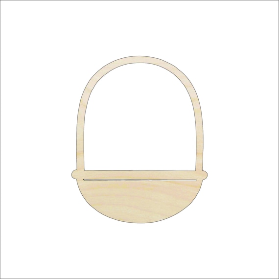 Easter Basket - Laser Cut Out Unfinished Wood Craft Shape ESR9 Easter Basket - Laser Cut Out Unfinished Wood Craft Shape ESR9