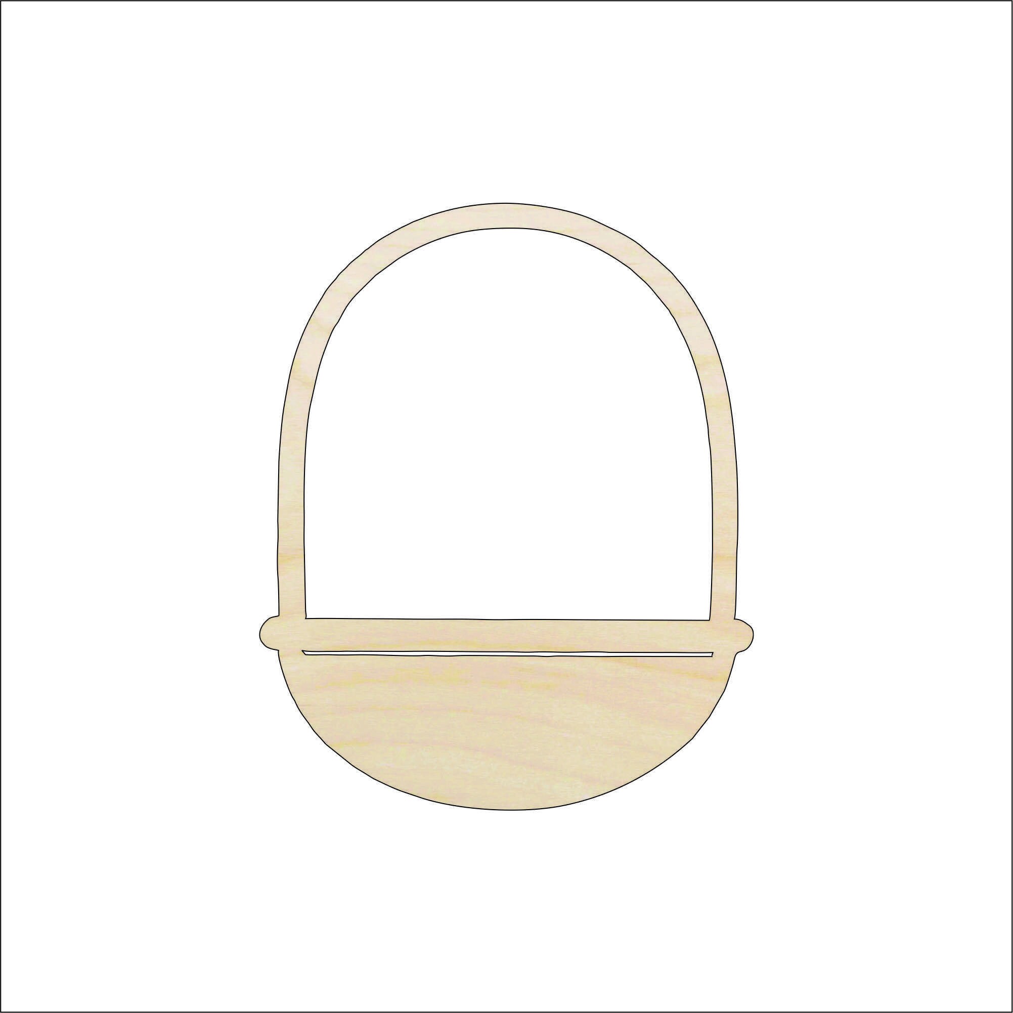 Easter Basket - Laser Cut Out Unfinished Wood Craft Shape ESR9 Easter Basket - Laser Cut Out Unfinished Wood Craft Shape ESR9