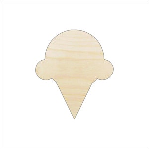 Dessert Ice Cream Cone - Laser Cut Out Unfinished Wood Craft Shape FOD124 Dessert Ice Cream Cone - Laser Cut Out Unfinished Wood Craft Shape FOD124