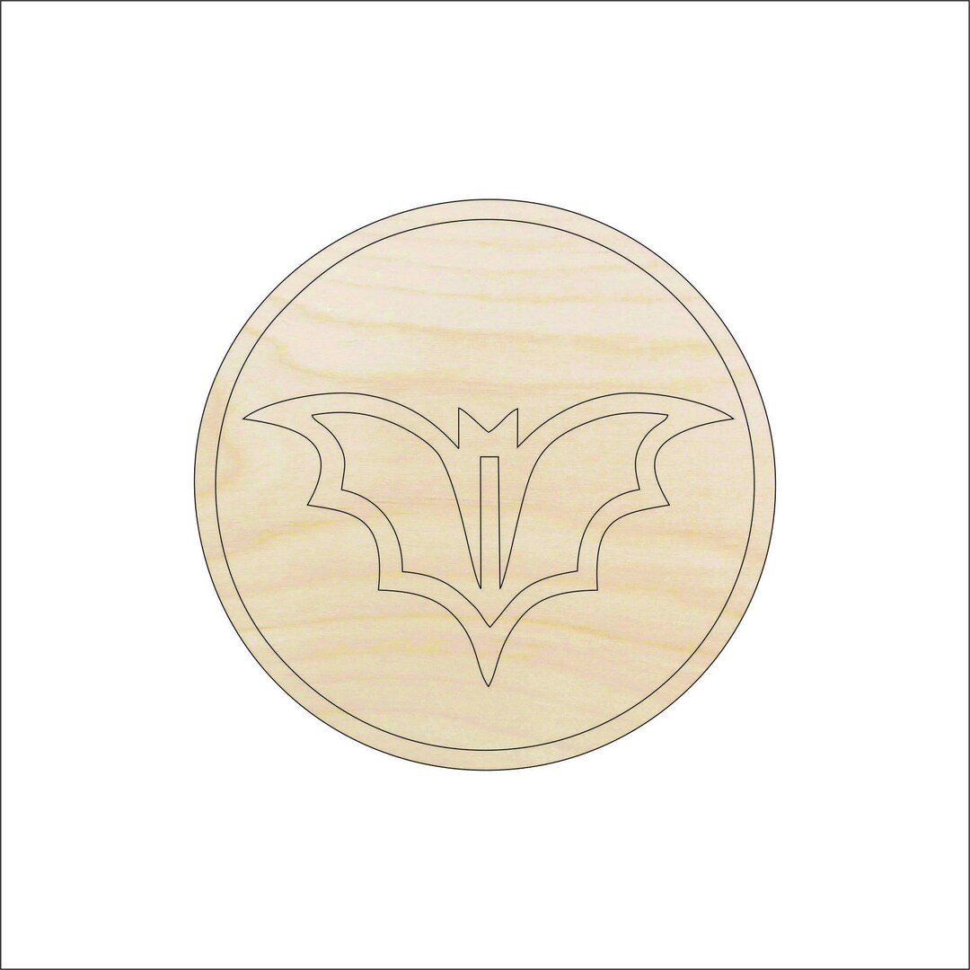 Bat - Laser Cut Out Unfinished Wood Craft Shape BAT19 Bat - Laser Cut Out Unfinished Wood Craft Shape BAT19