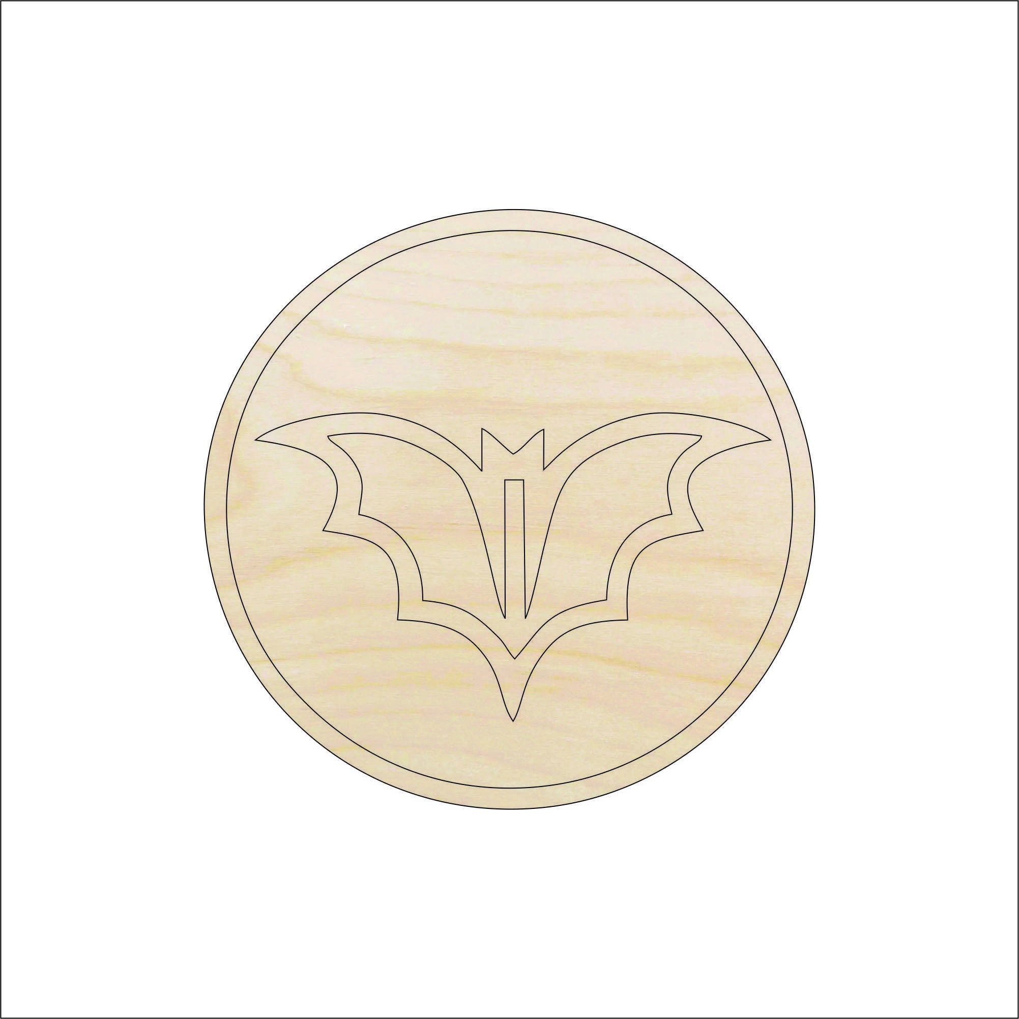 Bat - Laser Cut Out Unfinished Wood Craft Shape BAT19 Bat - Laser Cut Out Unfinished Wood Craft Shape BAT19