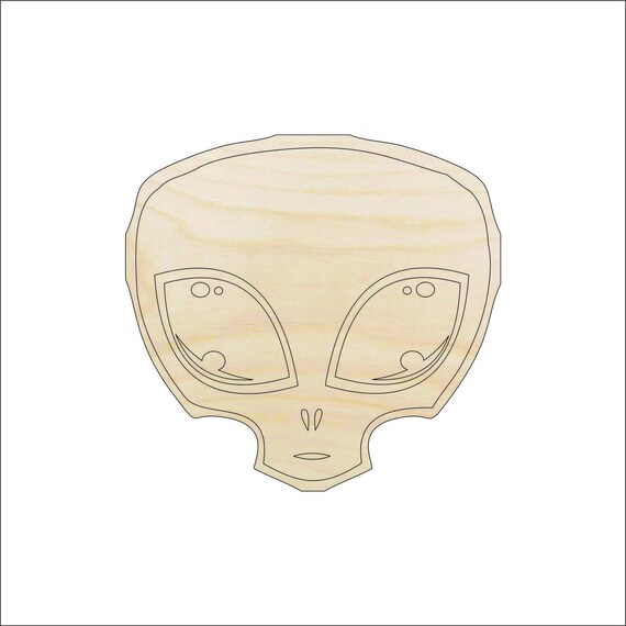 Alien - Laser Cut Out Unfinished Wood Craft Shape SPC1 Alien - Laser Cut Out Unfinished Wood Craft Shape SPC1