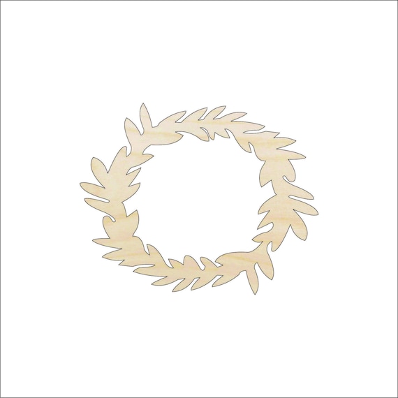 Wreath - Laser Cut Out Unfinished Wood Craft Shape TRE89 Wreath - Laser Cut Out Unfinished Wood Craft Shape TRE89