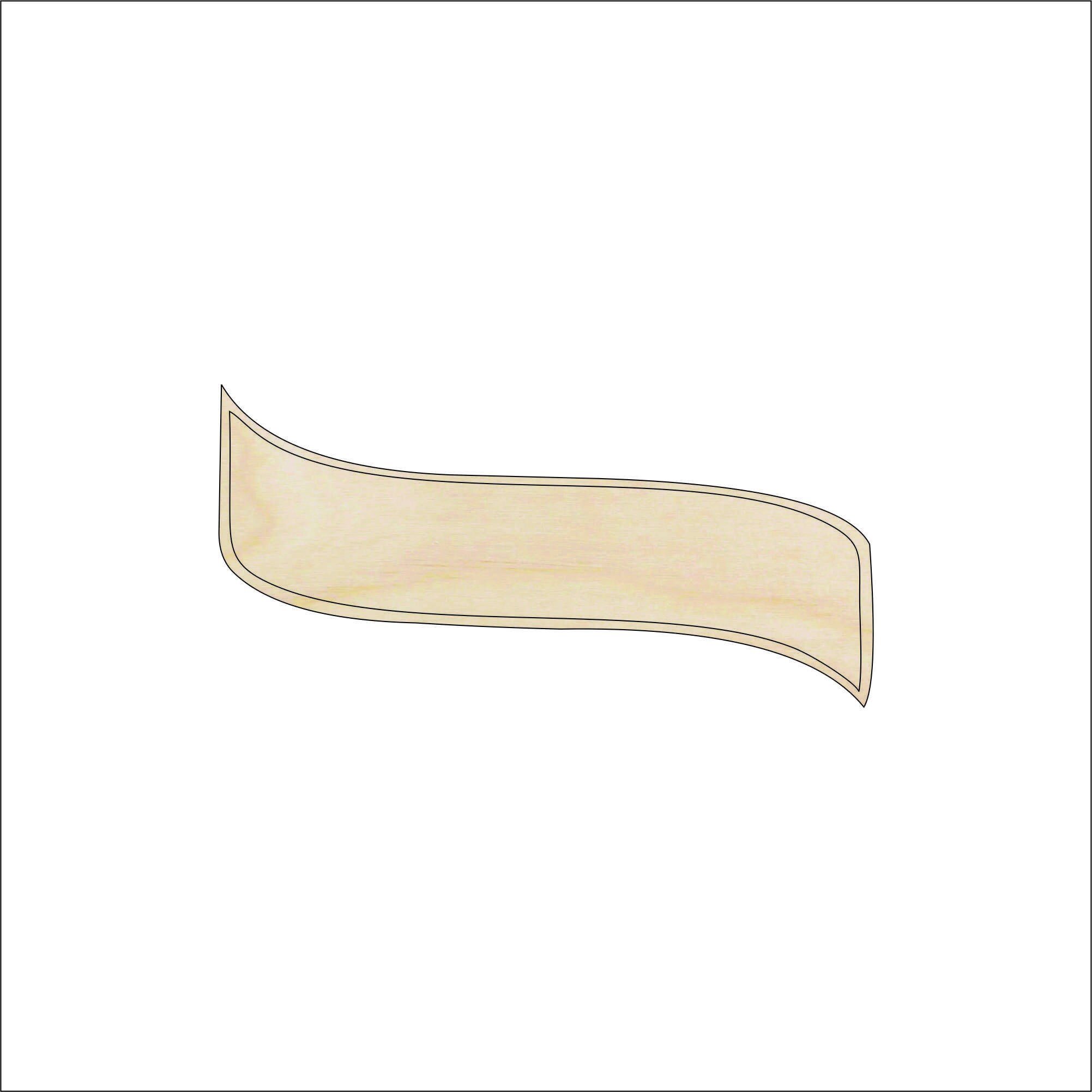 Banner - Laser Cut Out Unfinished Wood Craft Shape BNR27 Banner - Laser Cut Out Unfinished Wood Craft Shape BNR27