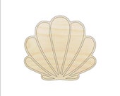 Shell - Laser Cut Out Unfinished Wood Craft Shape SEA30 Shell - Laser Cut Out Unfinished Wood Craft Shape SEA30