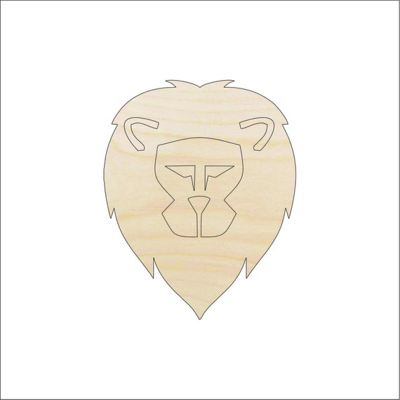 Cat Lion - Laser Cut Out Unfinished Wood Craft Shape CAT53 Cat Lion - Laser Cut Out Unfinished Wood Craft Shape CAT53