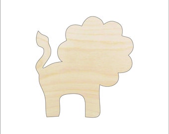 Cat Lion - Laser Cut Out Unfinished Wood Craft Shape CAT168 Cat Lion - Laser Cut Out Unfinished Wood Craft Shape CAT168
