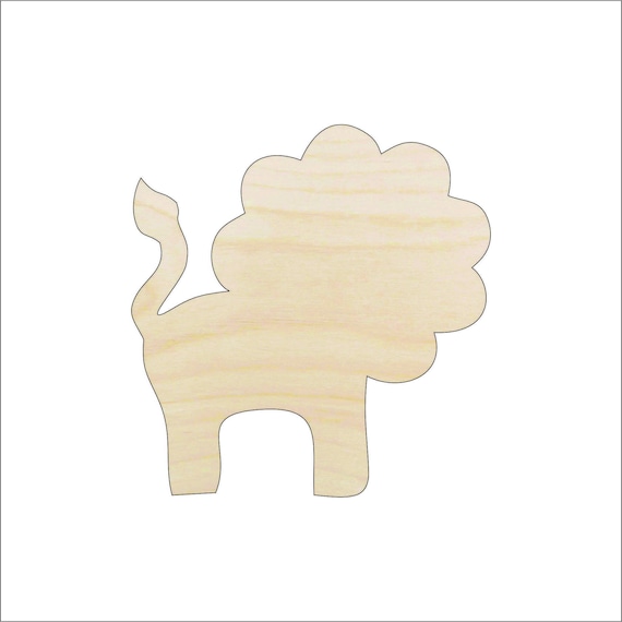 Cat Lion - Laser Cut Out Unfinished Wood Craft Shape CAT54 Cat Lion - Laser Cut Out Unfinished Wood Craft Shape CAT54