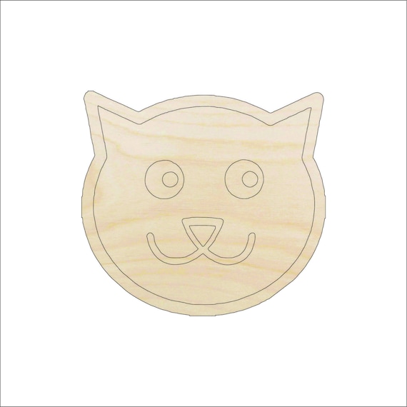 Cat - Laser Cut Out Unfinished Wood Craft Shape CAT9 Cat - Laser Cut Out Unfinished Wood Craft Shape CAT9