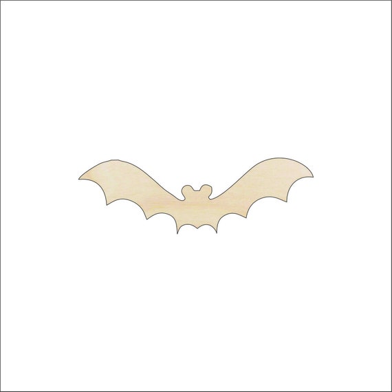 Bat - Laser Cut Out Unfinished Wood Craft Shape BAT12 Bat - Laser Cut Out Unfinished Wood Craft Shape BAT12