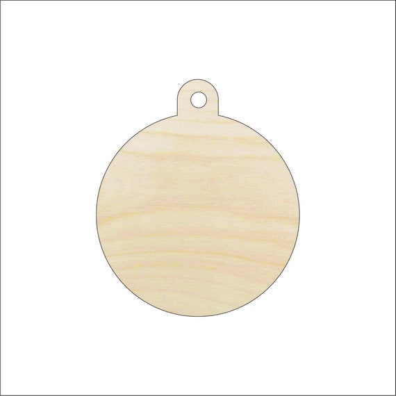 Bauble - Laser Cut Out Unfinished Wood Craft Shape XMS227 Bauble - Laser Cut Out Unfinished Wood Craft Shape XMS227