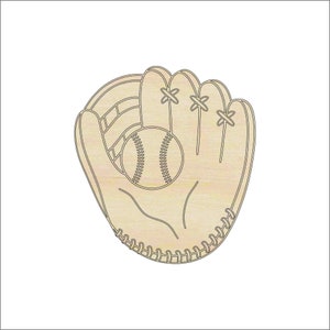 Sport Baseball - Laser Cut Out Unfinished Wood Craft Shape SPT153 Sport Baseball - Laser Cut Out Unfinished Wood Craft Shape SPT153