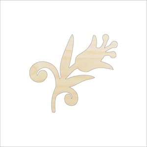 Flower Tulip - Laser Cut Out Unfinished Wood Craft Shape FLR29 Flower Tulip - Laser Cut Out Unfinished Wood Craft Shape FLR29