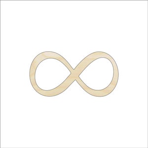 Sign Infinity - Laser Cut Out Unfinished Wood Craft Shape SGN24 Sign Infinity - Laser Cut Out Unfinished Wood Craft Shape SGN24