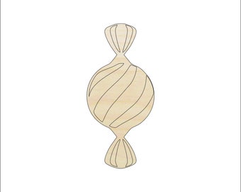 Dessert Candy - Laser Cut Out Unfinished Wood Craft Shape FOD197 Dessert Candy - Laser Cut Out Unfinished Wood Craft Shape FOD197