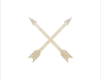 Arrow - Laser Cut Out Unfinished Wood Craft Shape ARW21 Arrow - Laser Cut Out Unfinished Wood Craft Shape ARW21
