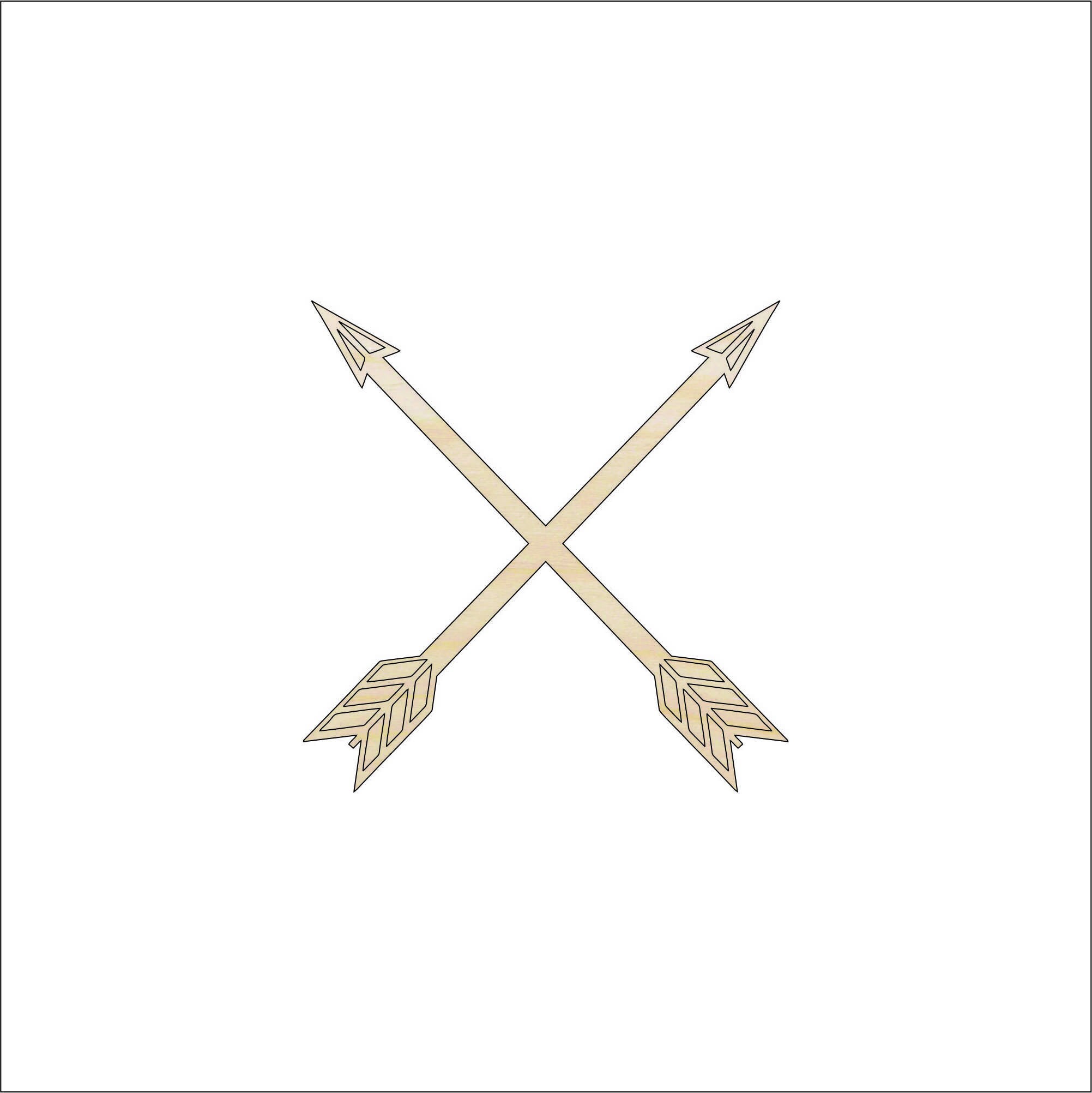 Arrow - Laser Cut Out Unfinished Wood Craft Shape ARW21 Arrow - Laser Cut Out Unfinished Wood Craft Shape ARW21