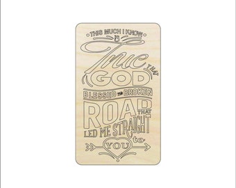 Sign Broken Road - Laser Cut Out Unfinished Wood Craft Shape SGN91 Sign Broken Road - Laser Cut Out Unfinished Wood Craft Shape SGN91
