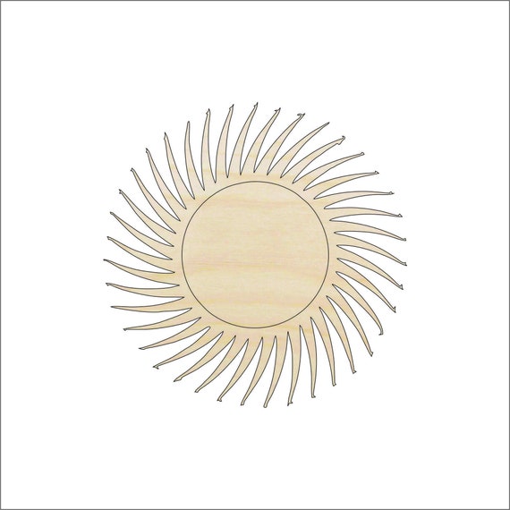 Sun - Laser Cut Out Unfinished Wood Craft Shape SKY19 Sun - Laser Cut Out Unfinished Wood Craft Shape SKY19