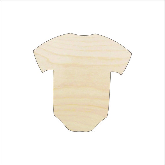 Baby Onesie - Laser Cut Out Unfinished Wood Craft Shape BBY13 Baby Onesie - Laser Cut Out Unfinished Wood Craft Shape BBY13