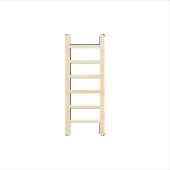 Building Ladder - Laser Cut Out Unfinished Wood Craft Shape BLD128 Building Ladder - Laser Cut Out Unfinished Wood Craft Shape BLD128