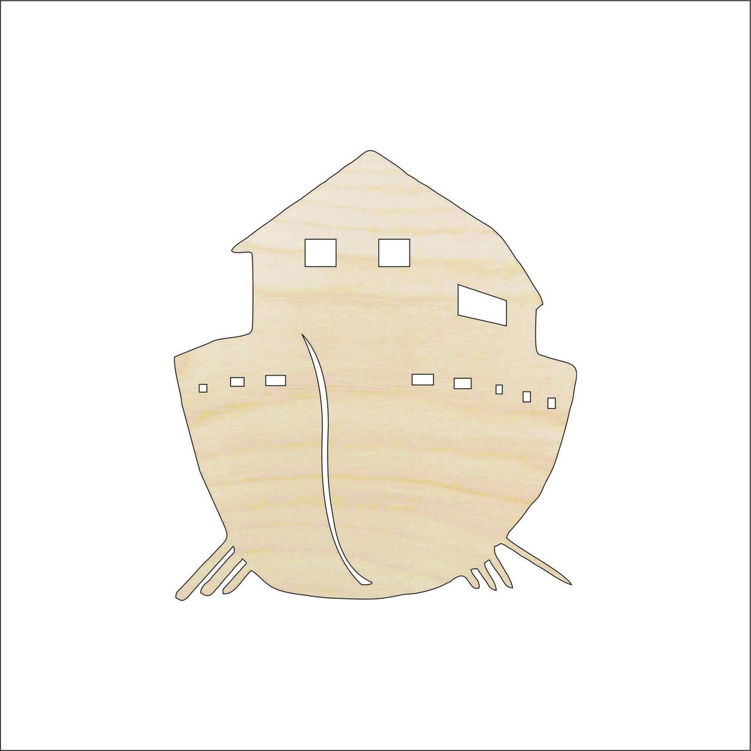 Boat Ark - Laser Cut Out Unfinished Wood Craft Shape BOT48 Boat Ark - Laser Cut Out Unfinished Wood Craft Shape BOT48