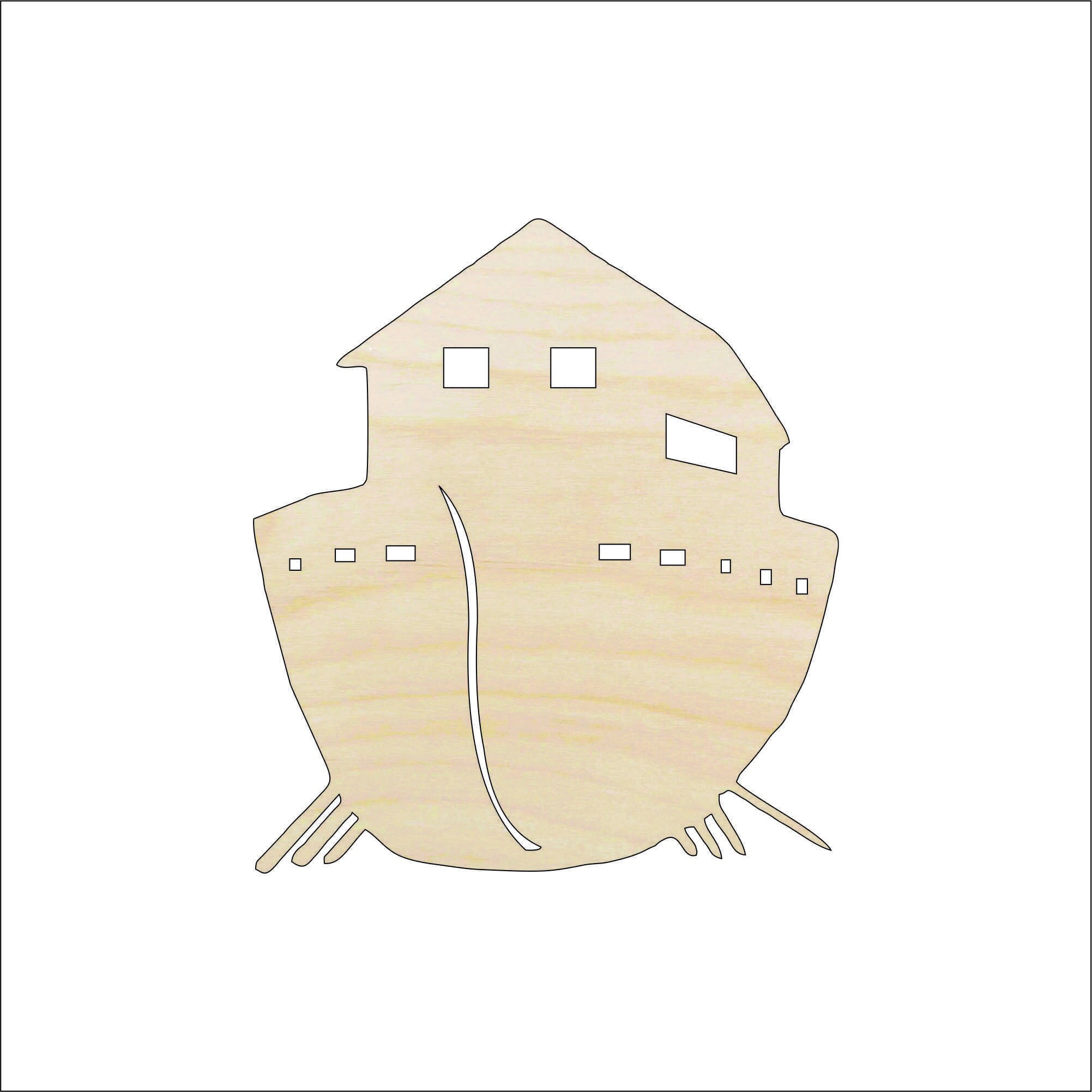 Boat Ark - Laser Cut Out Unfinished Wood Craft Shape BOT48 Boat Ark - Laser Cut Out Unfinished Wood Craft Shape BOT48
