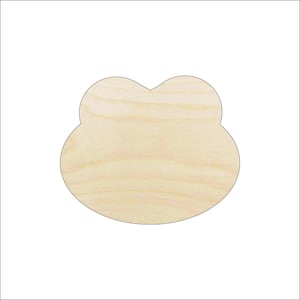Frog - Laser Cut Out Unfinished Wood Craft Shape FRG13 Frog - Laser Cut Out Unfinished Wood Craft Shape FRG13