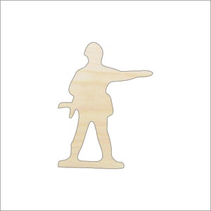 Military Army Man - Laser Cut Out Unfinished Wood Craft Shape TOY38 Military Army Man - Laser Cut Out Unfinished Wood Craft Shape TOY38