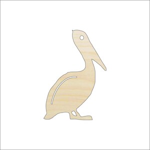 Bird Pelican - Laser Cut Out Unfinished Wood Craft Shape BRD217 Bird Pelican - Laser Cut Out Unfinished Wood Craft Shape BRD217