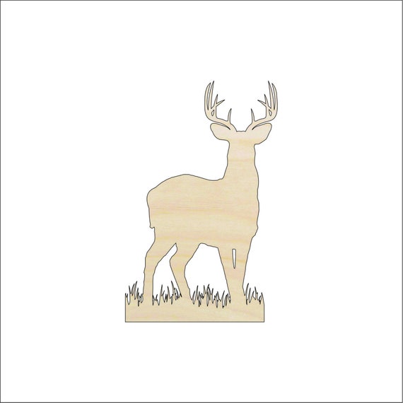 Deer - Laser Cut Out Unfinished Wood Craft Shape DER71 Deer - Laser Cut Out Unfinished Wood Craft Shape DER71