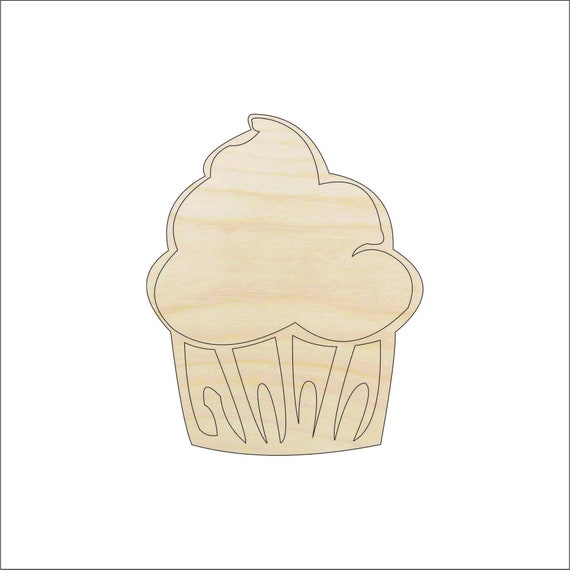 Dessert Gingerbread - Laser Cut Out Unfinished Wood Craft Shape XMS63 Dessert Gingerbread - Laser Cut Out Unfinished Wood Craft Shape XMS63