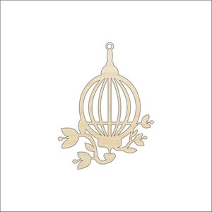 Birdcage - Laser Cut Out Unfinished Wood Craft Shape CAG15 Birdcage - Laser Cut Out Unfinished Wood Craft Shape CAG15
