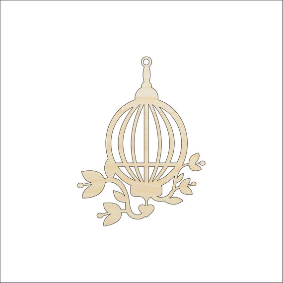 Birdcage - Laser Cut Out Unfinished Wood Craft Shape CAG15 Birdcage - Laser Cut Out Unfinished Wood Craft Shape CAG15