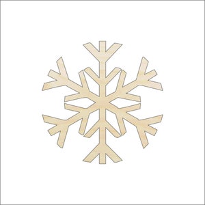 Snowflake - Laser Cut Out Unfinished Wood Craft Shape SNW9 Snowflake - Laser Cut Out Unfinished Wood Craft Shape SNW9