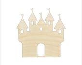 Building Castle - Laser Cut Out Unfinished Wood Craft Shape BLD59 Building Castle - Laser Cut Out Unfinished Wood Craft Shape BLD59
