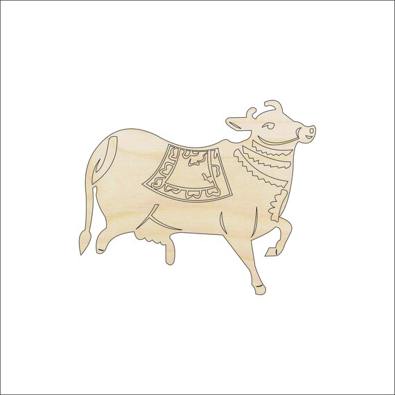 Cow - Laser Cut Out Unfinished Wood Craft Shape COW36 Cow - Laser Cut Out Unfinished Wood Craft Shape COW36