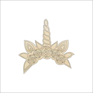 Unicorn - Laser Cut Out Unfinished Wood Craft Shape MYTH109 Unicorn - Laser Cut Out Unfinished Wood Craft Shape MYTH109