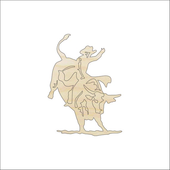 Cowboy - Laser Cut Out Unfinished Wood Craft Shape COW8 Cowboy - Laser Cut Out Unfinished Wood Craft Shape COW8