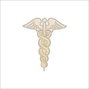Medical Symbol - Laser Cut Out Unfinished Wood Craft Shape MED2 Medical Symbol - Laser Cut Out Unfinished Wood Craft Shape MED2