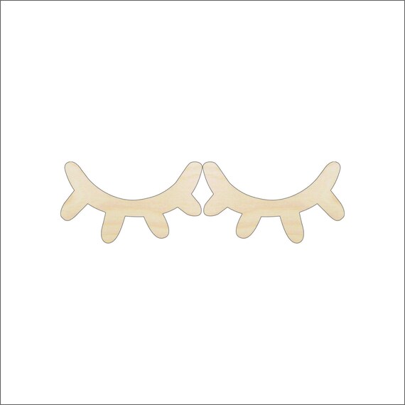 People Eyelashes - Laser Cut Out Unfinished Wood Craft Shape PPL14 People Eyelashes - Laser Cut Out Unfinished Wood Craft Shape PPL14