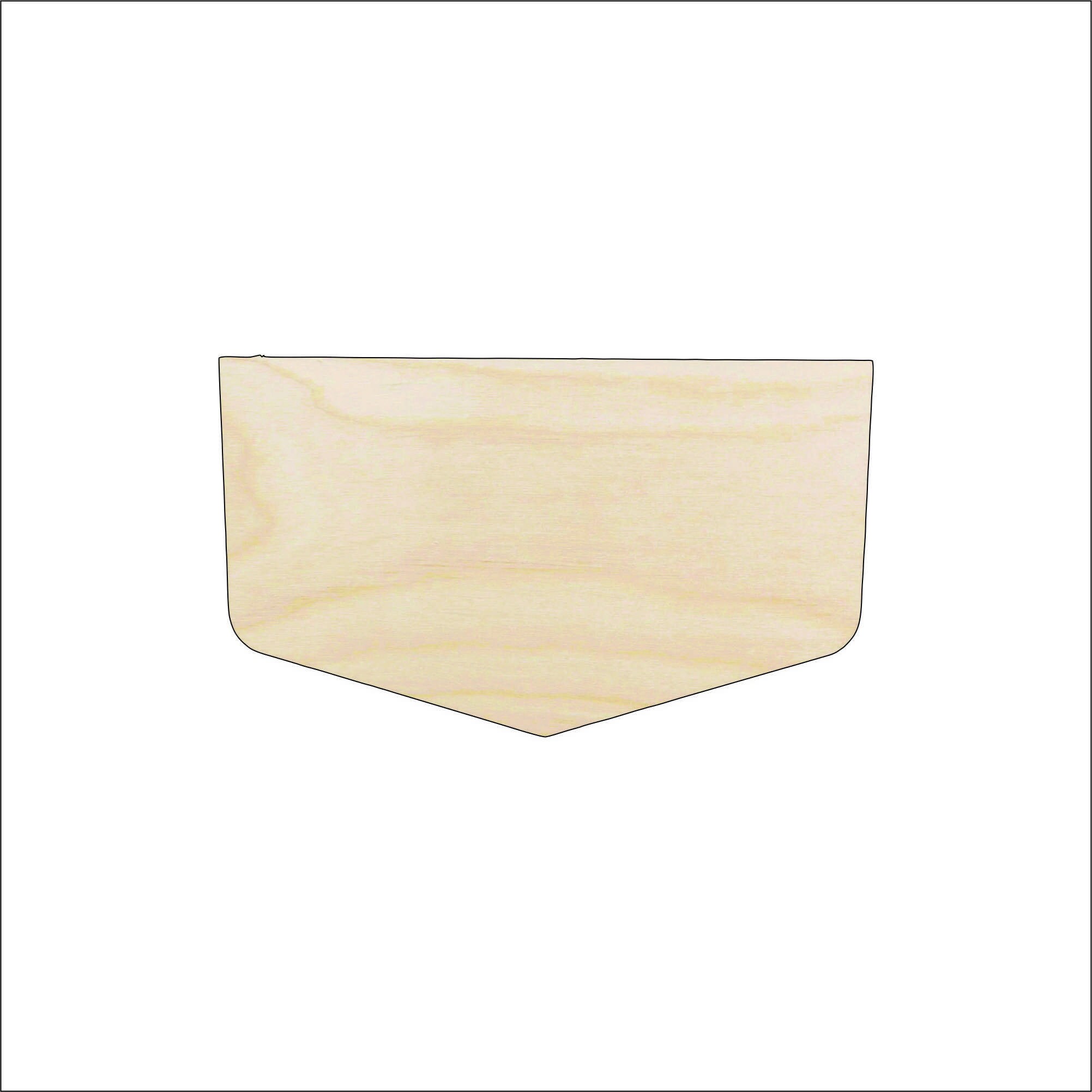 Banner - Laser Cut Out Unfinished Wood Craft Shape BNR23 Banner - Laser Cut Out Unfinished Wood Craft Shape BNR23