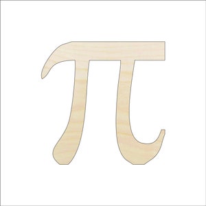 Sign PI - Laser Cut Out Unfinished Wood Craft Shape SGN35 Sign PI - Laser Cut Out Unfinished Wood Craft Shape SGN35