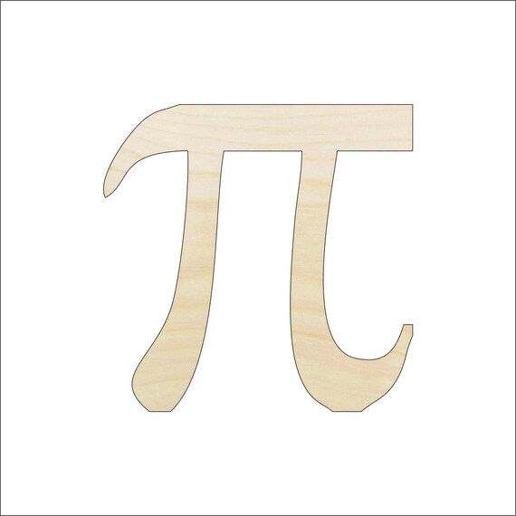 Sign PI - Laser Cut Out Unfinished Wood Craft Shape SGN35 Sign PI - Laser Cut Out Unfinished Wood Craft Shape SGN35