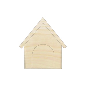 Dog House - Laser Cut Out Unfinished Wood Craft Shape DOG79 Dog House - Laser Cut Out Unfinished Wood Craft Shape DOG79