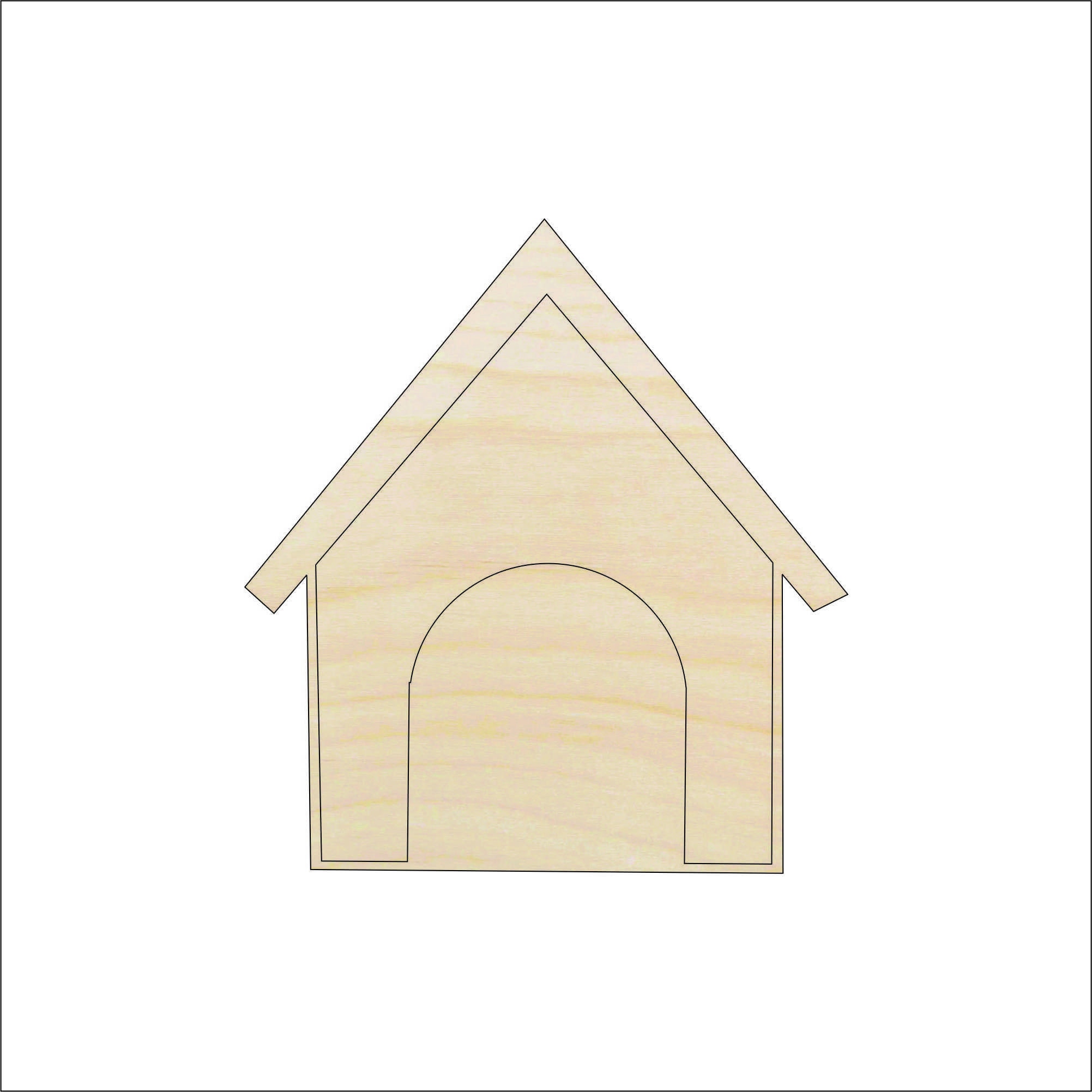 Dog House - Laser Cut Out Unfinished Wood Craft Shape DOG79 Dog House - Laser Cut Out Unfinished Wood Craft Shape DOG79