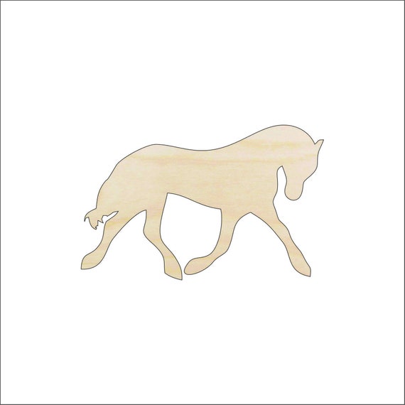 Horse - Laser Cut Out Unfinished Wood Craft Shape HRS37 Horse - Laser Cut Out Unfinished Wood Craft Shape HRS37