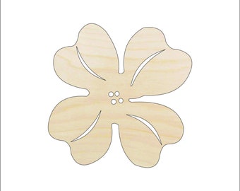 Flower - Laser Cut Out Unfinished Wood Craft Shape FLR93 Flower - Laser Cut Out Unfinished Wood Craft Shape FLR93