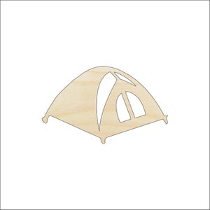 Tent - Laser Cut Out Unfinished Wood Craft Shape TRP39 Tent - Laser Cut Out Unfinished Wood Craft Shape TRP39