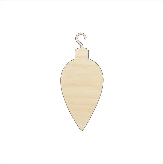 Bauble - Laser Cut Out Unfinished Wood Craft Shape XMS123 Bauble - Laser Cut Out Unfinished Wood Craft Shape XMS123